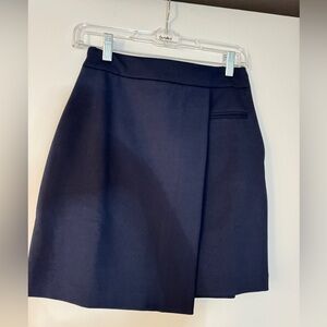 Navy high waisted skirt